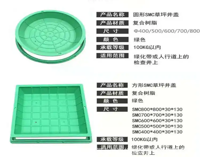 加茂镇树脂复合种植井盖展示